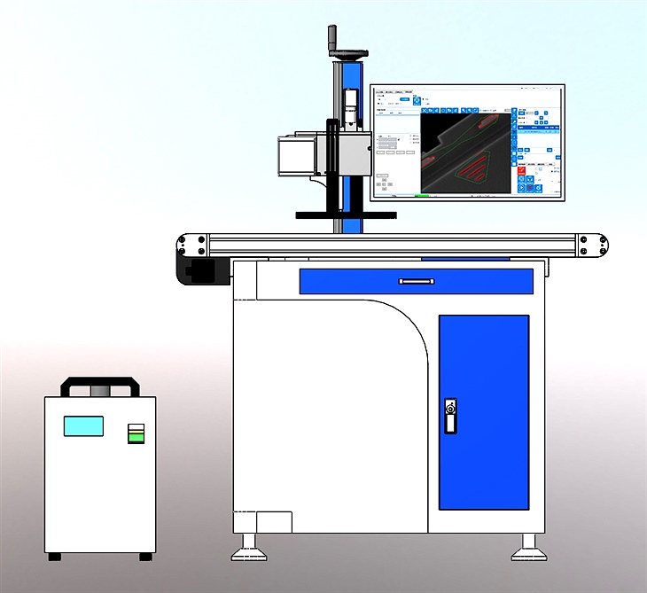 紫外流水线视觉激光打标定位系统